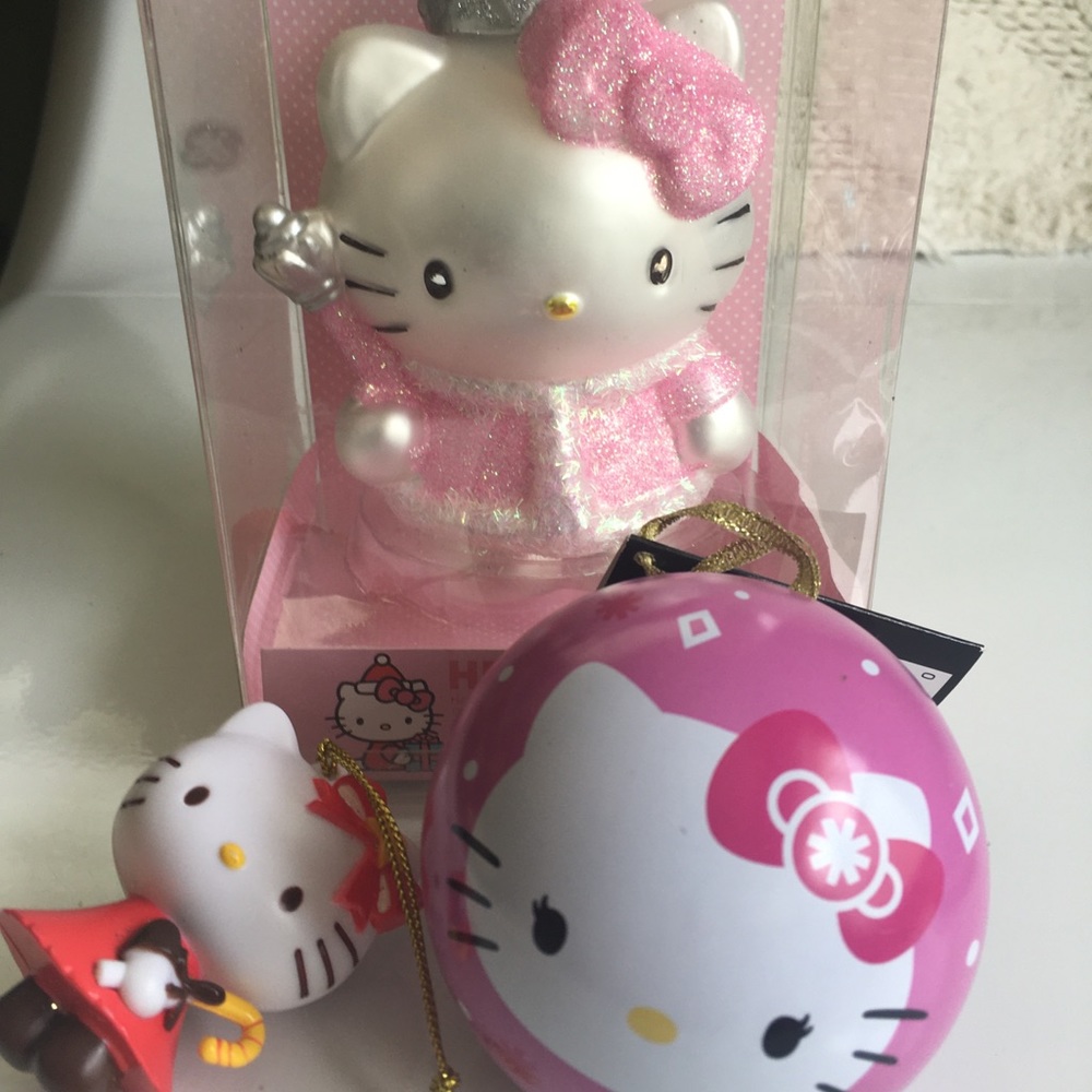 Set of Hello Kitty collectible Ornaments